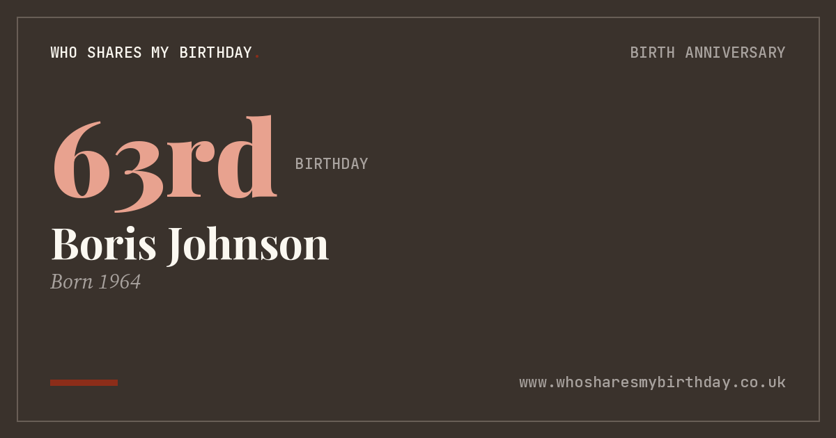 Boris Johnson