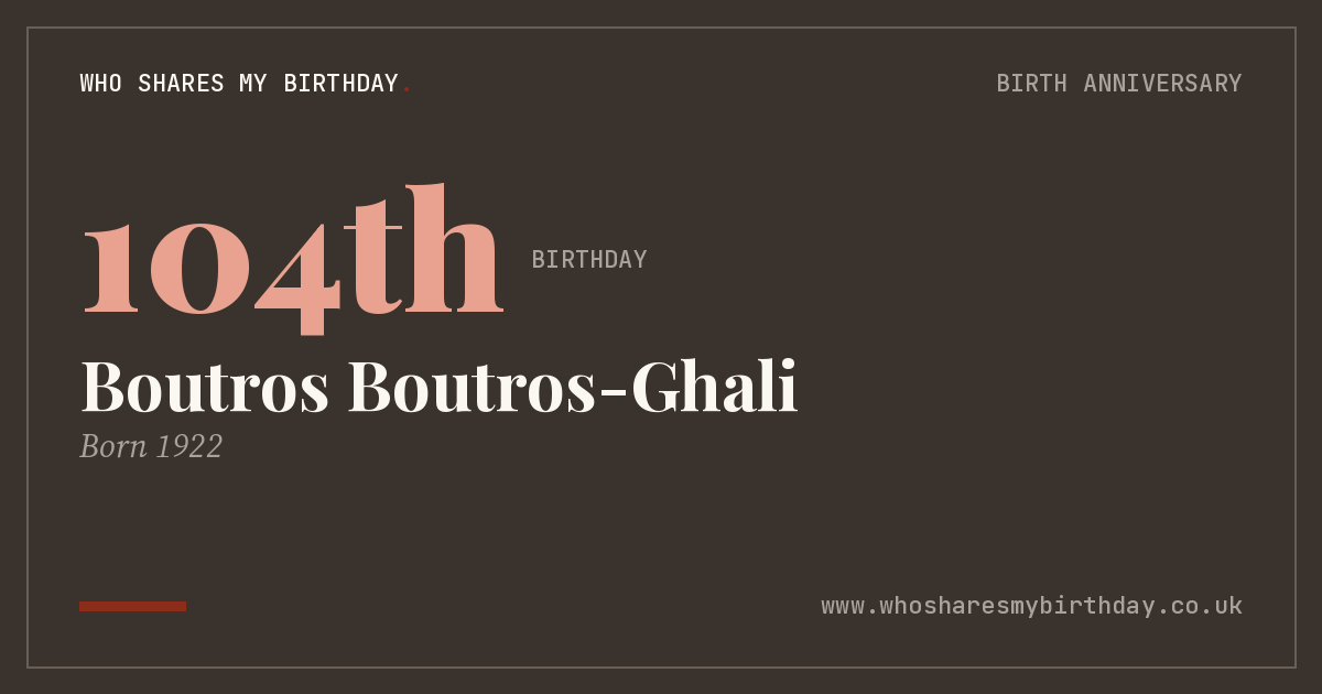 Boutros Boutros-Ghali
