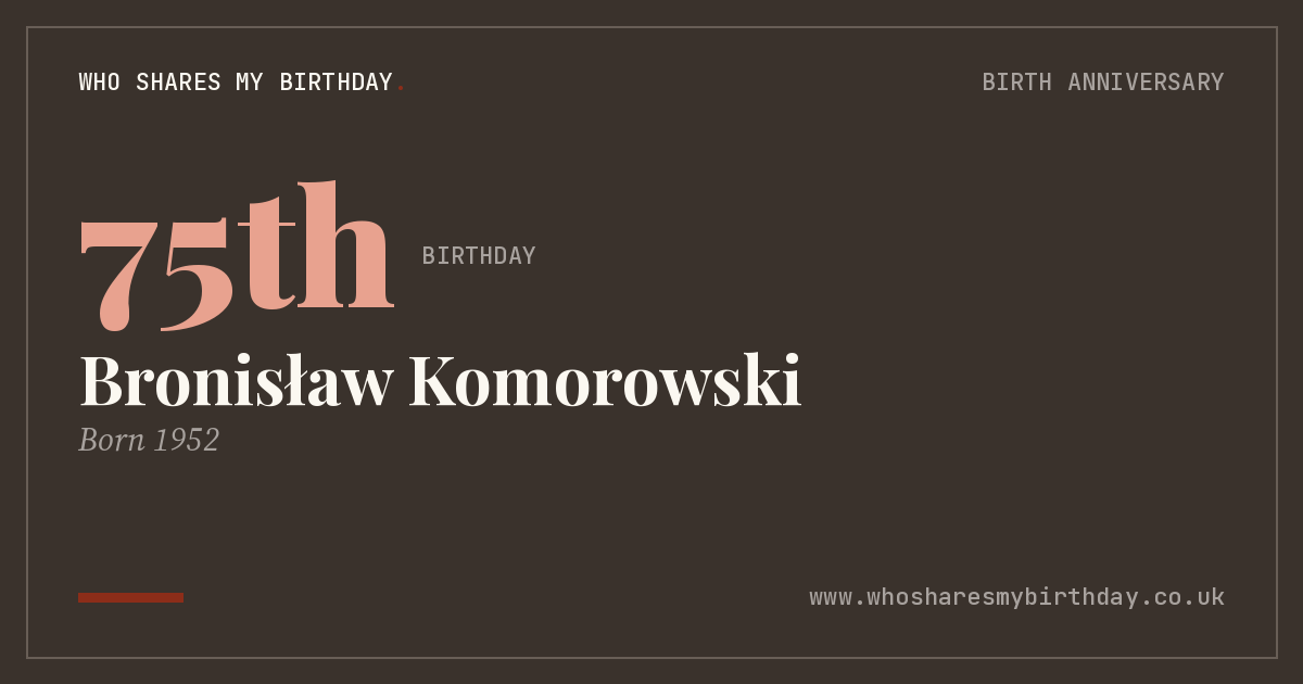 Bronisław Komorowski