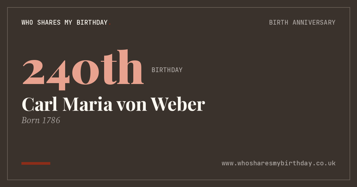 Carl Maria von Weber