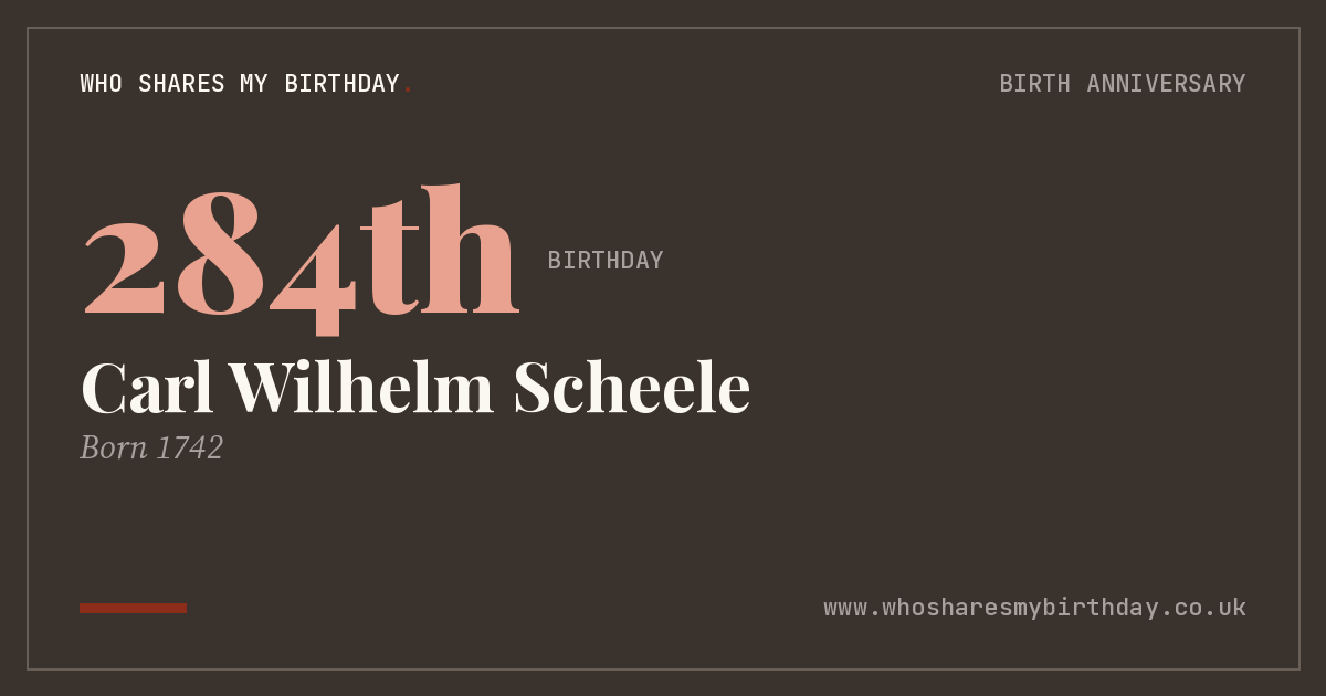 Carl Wilhelm Scheele