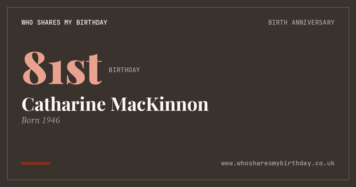 Catharine MacKinnon