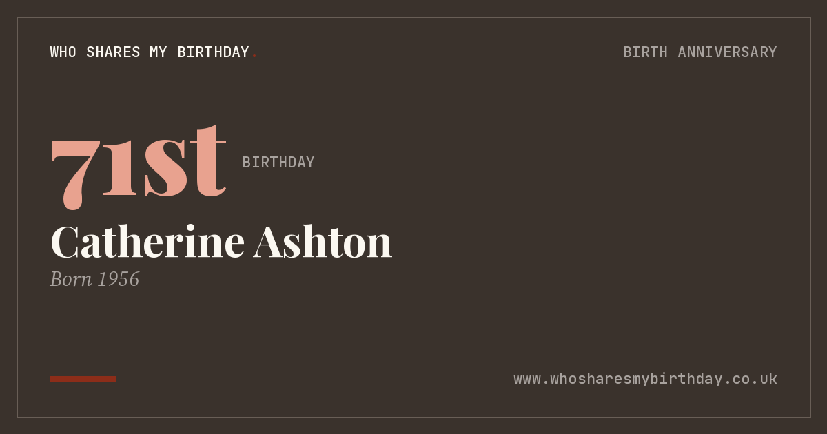 Catherine Ashton