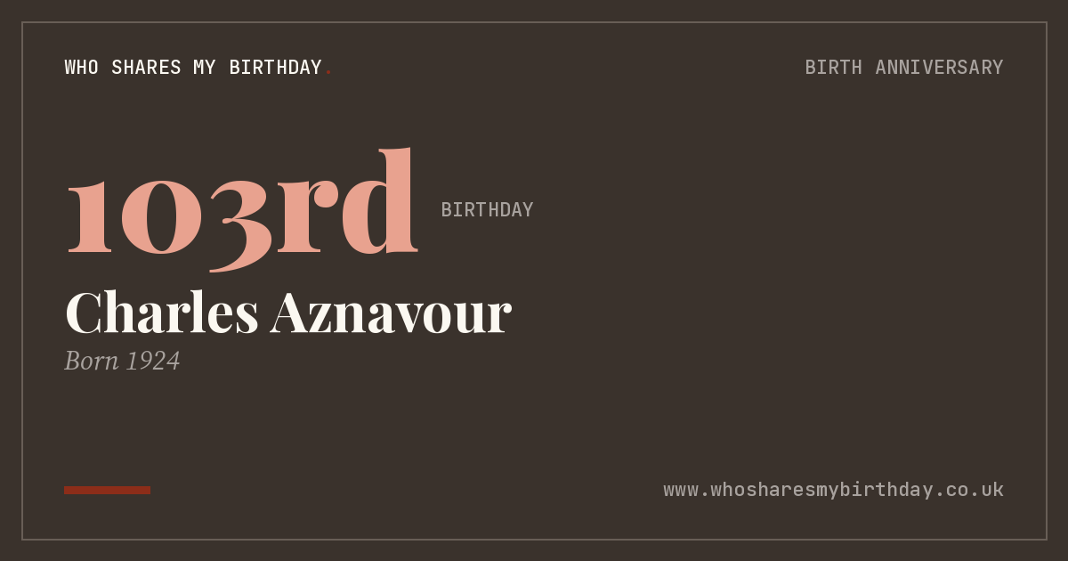 Charles Aznavour