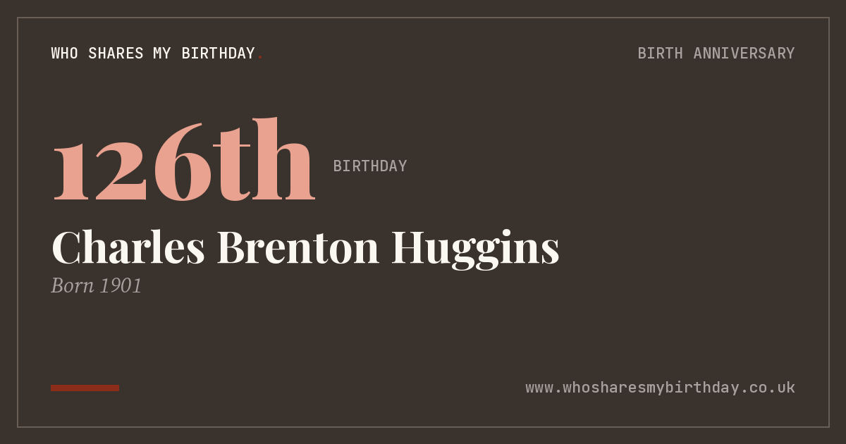 Charles Brenton Huggins