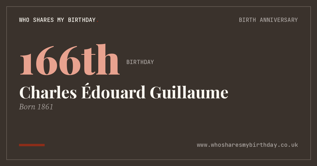 Charles Édouard Guillaume