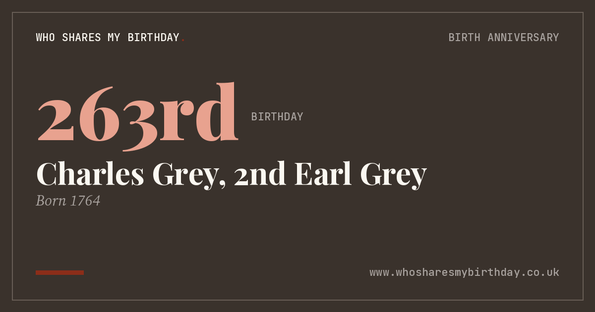 Charles Grey, 2nd Earl Grey