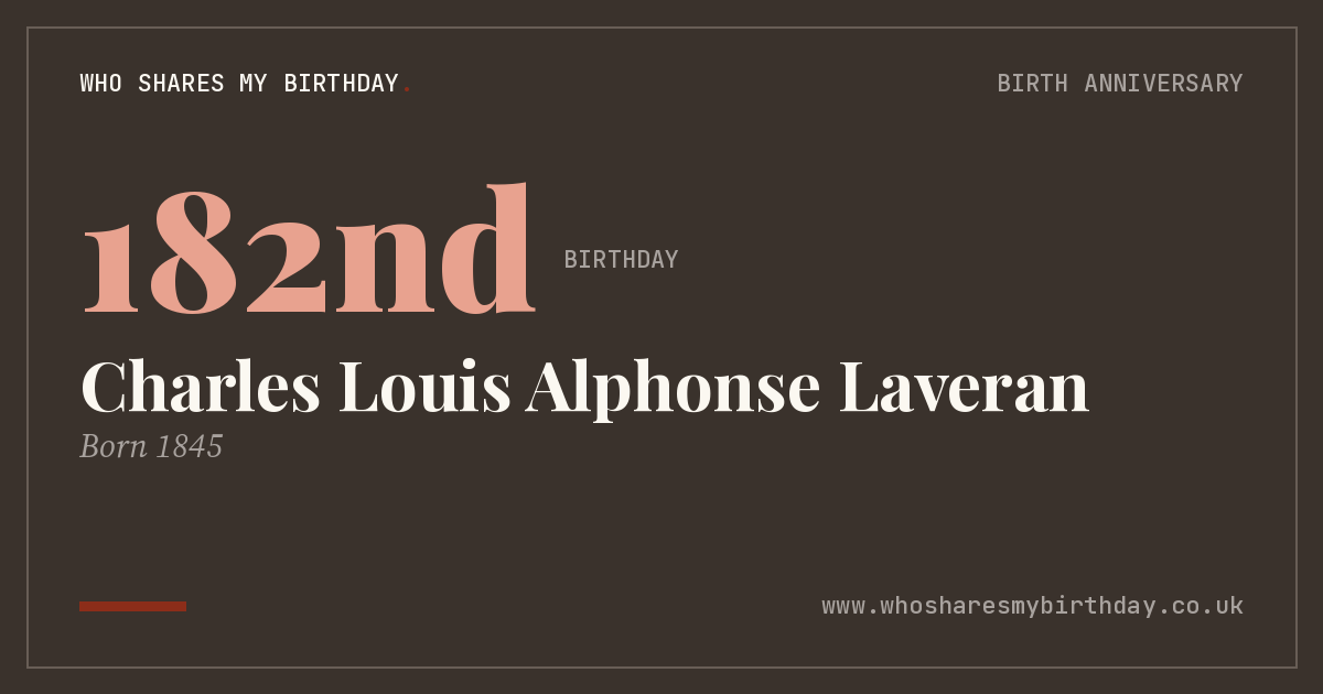 Charles Louis Alphonse Laveran