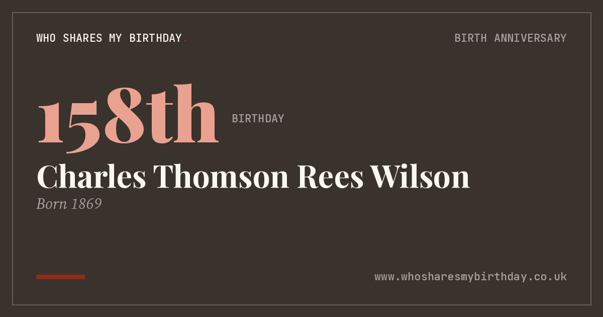 Charles Thomson Rees Wilson