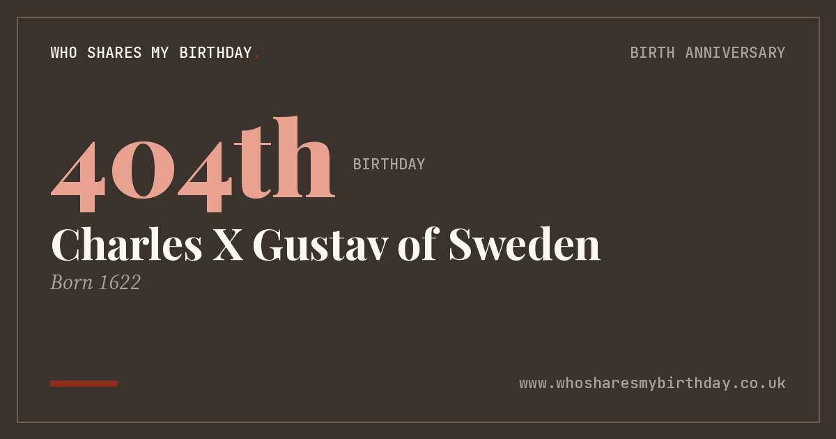 Charles X Gustav of Sweden