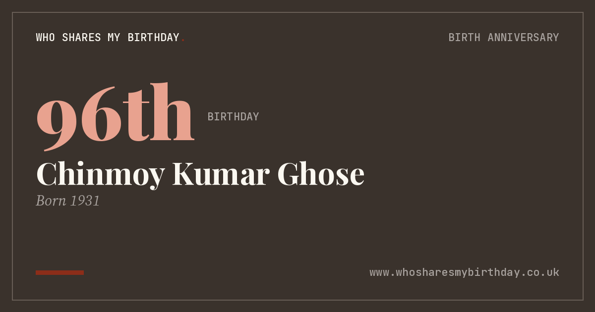 Chinmoy Kumar Ghose