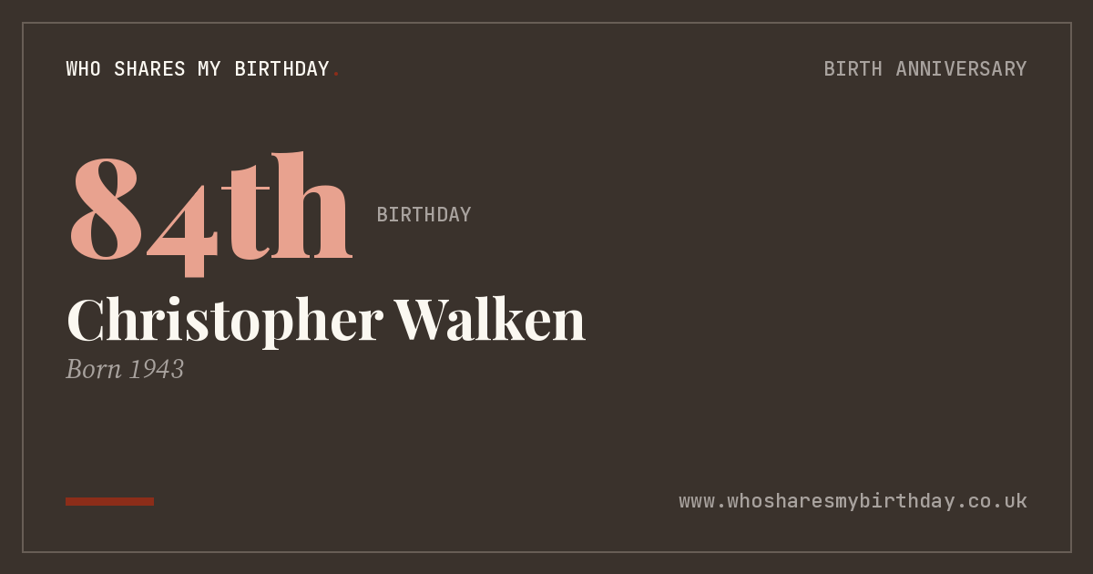 Christopher Walken