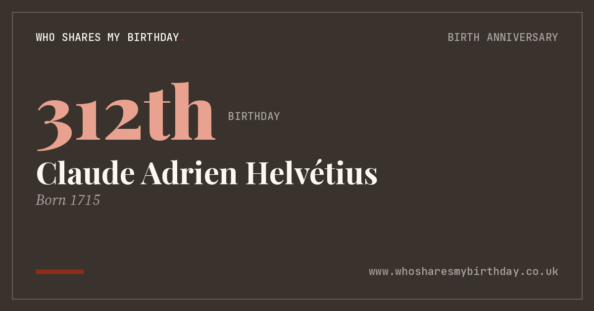 Claude Adrien Helvétius