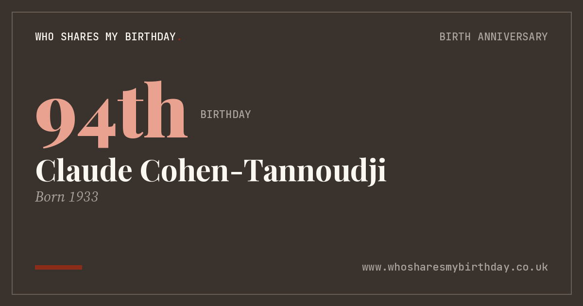 Claude Cohen-Tannoudji