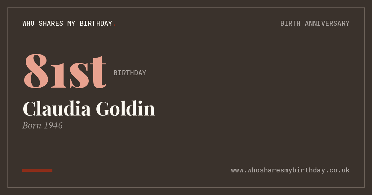 Claudia Goldin