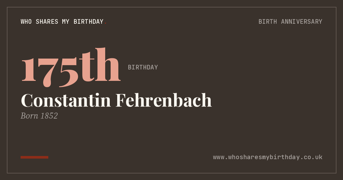 Constantin Fehrenbach