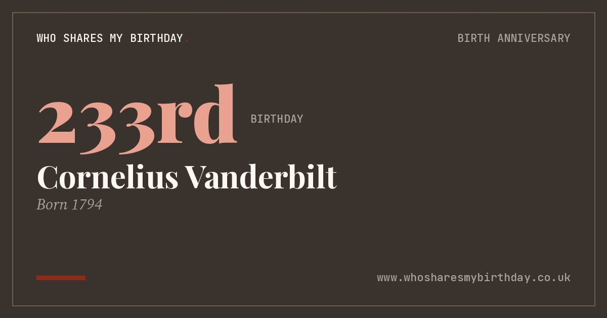 Cornelius Vanderbilt