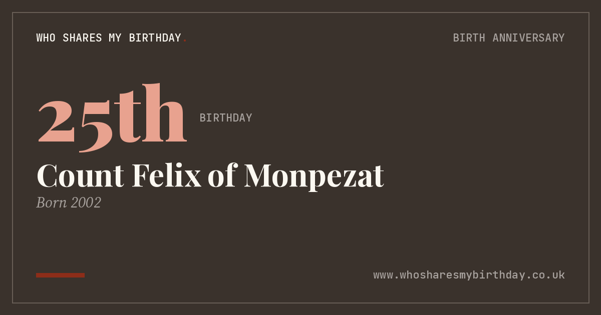 Count Felix of Monpezat