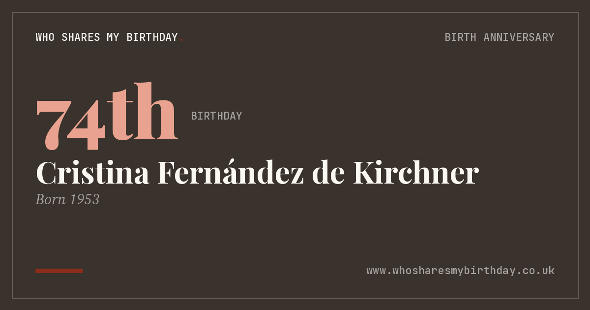 Cristina Fernández de Kirchner
