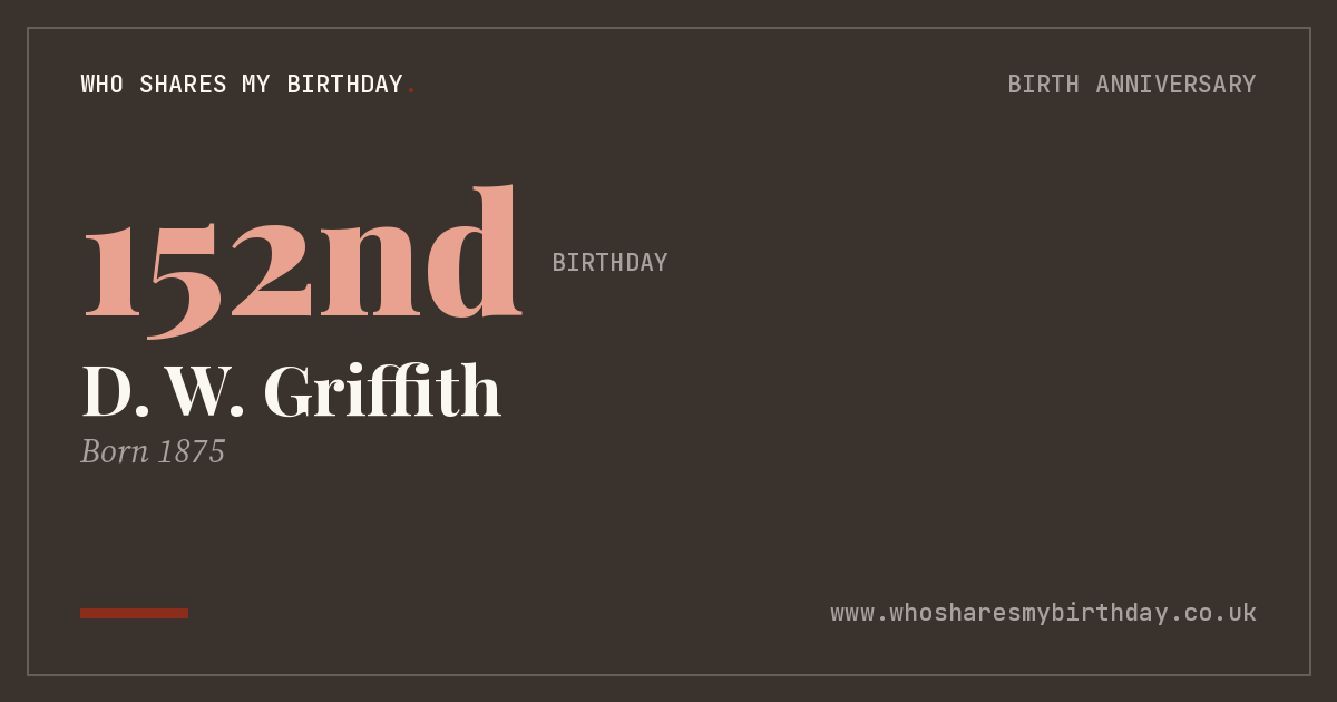 D. W. Griffith