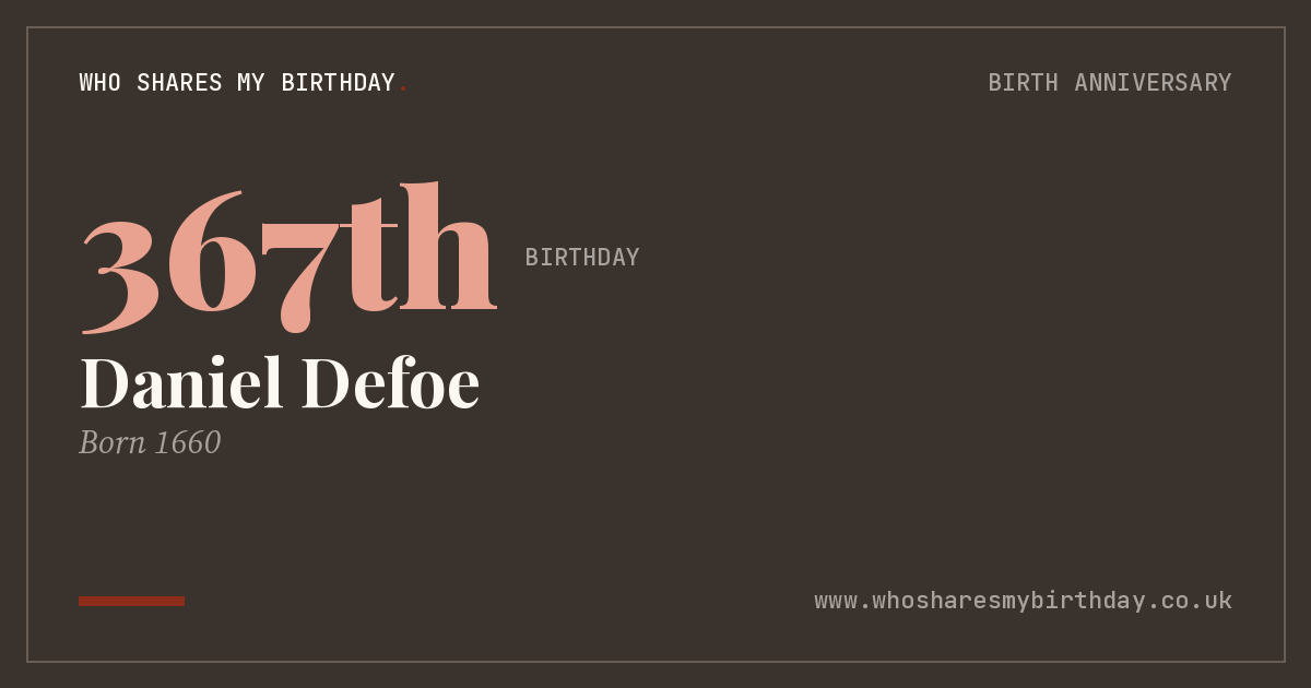 Daniel Defoe