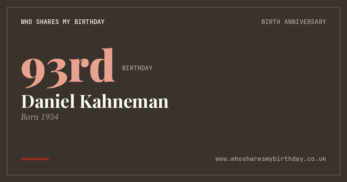 Daniel Kahneman