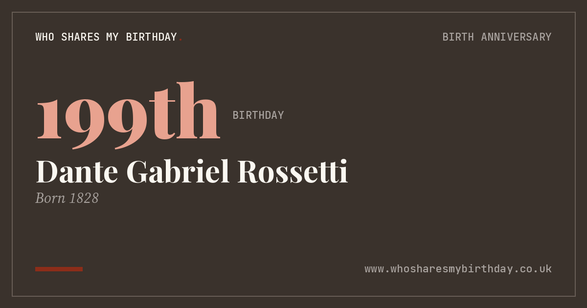 Dante Gabriel Rossetti
