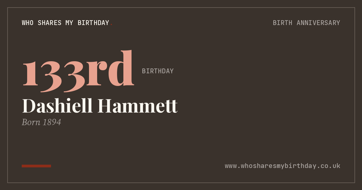 Dashiell Hammett