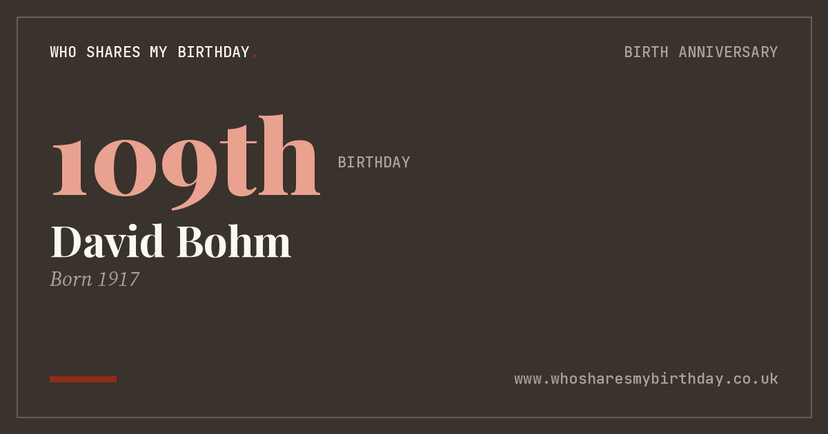 David Bohm