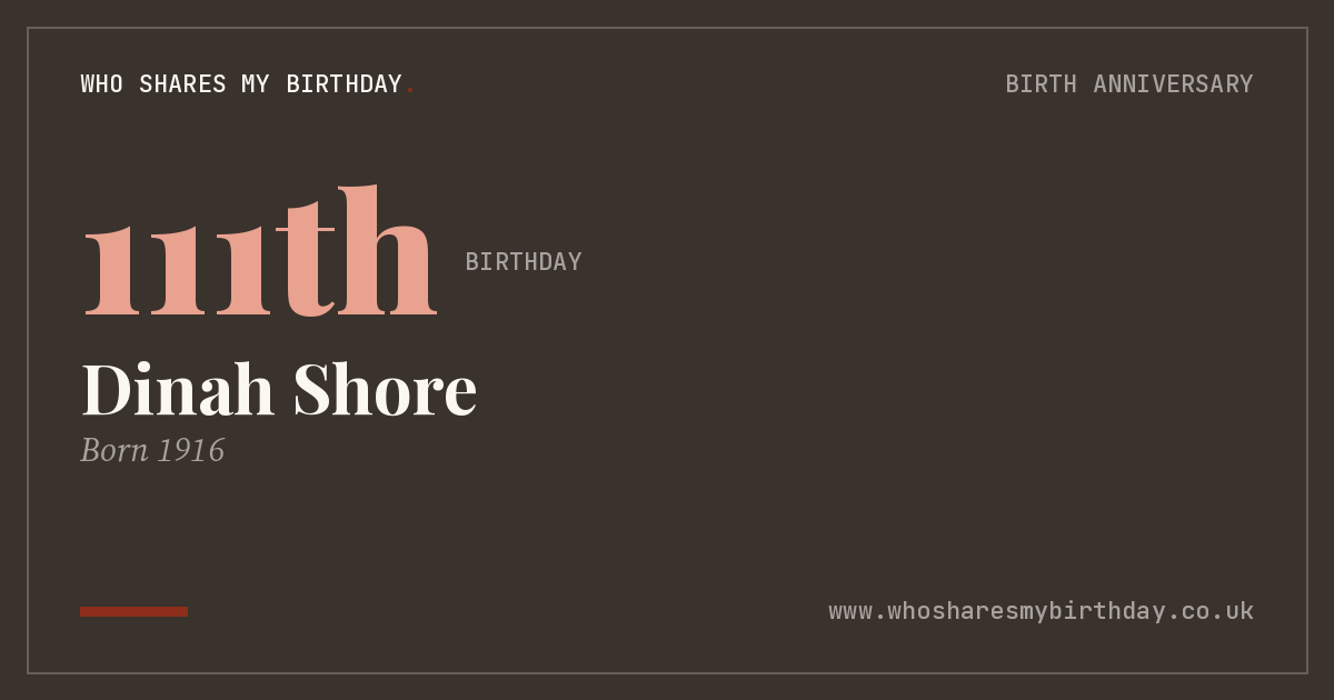 Dinah Shore