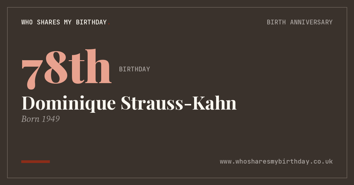 Dominique Strauss-Kahn