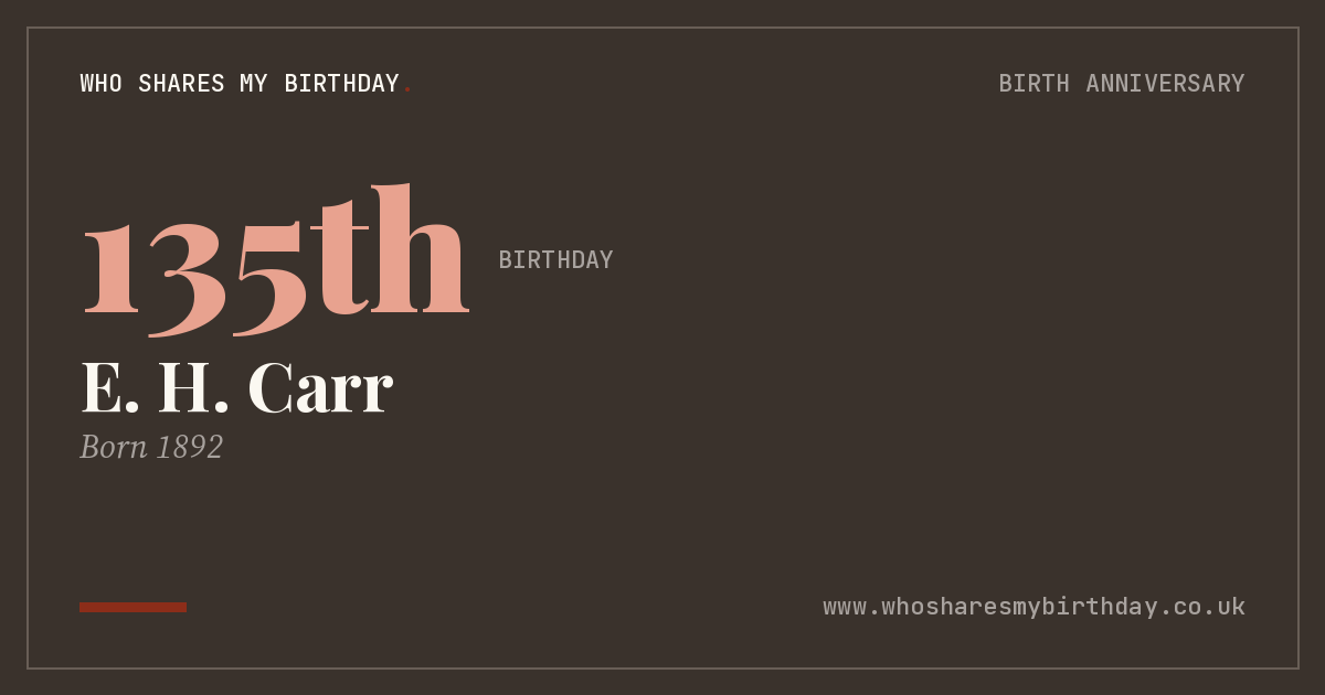 E. H. Carr