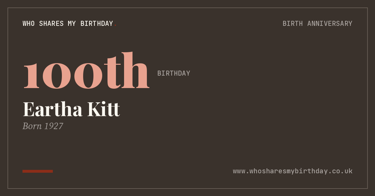 Eartha Kitt