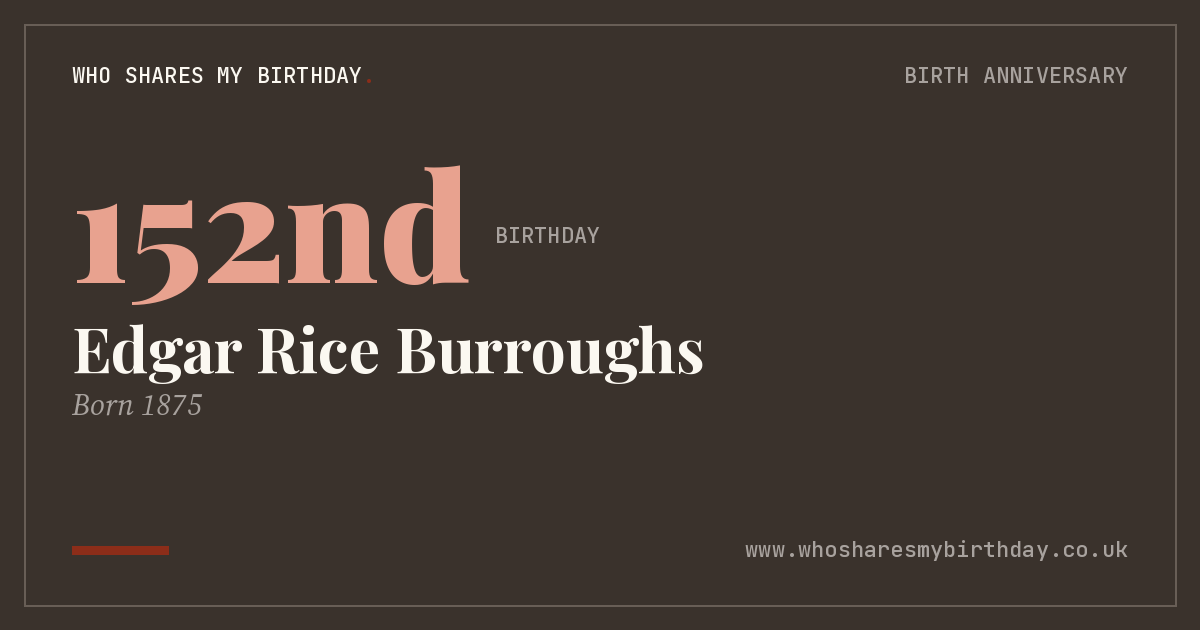 Edgar Rice Burroughs