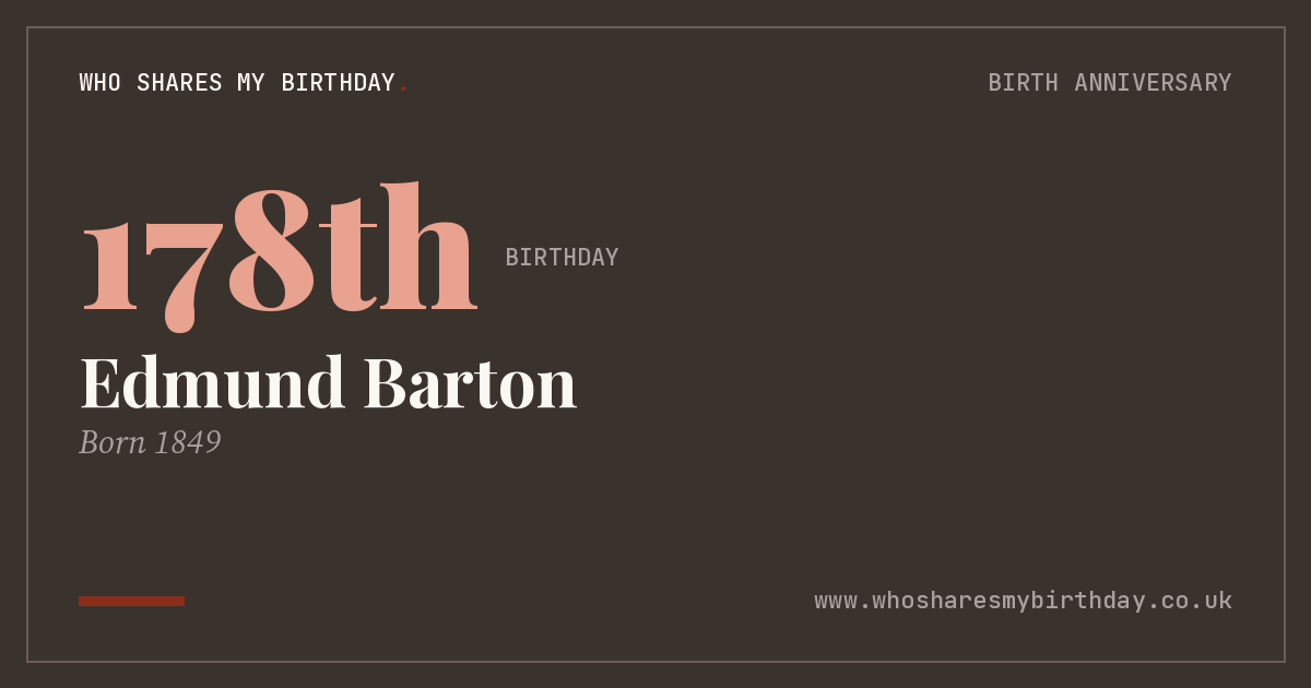 Edmund Barton