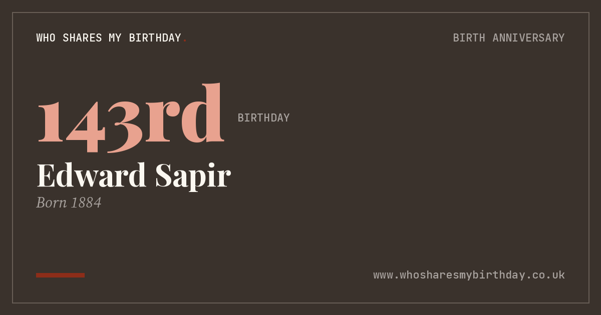 Edward Sapir