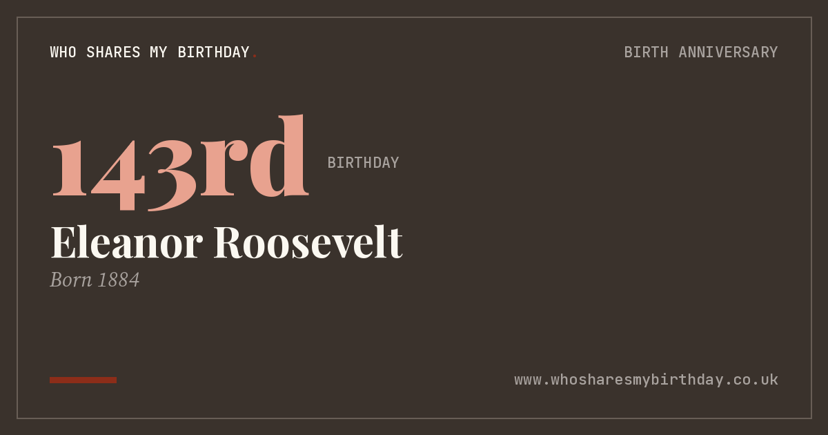 Eleanor Roosevelt