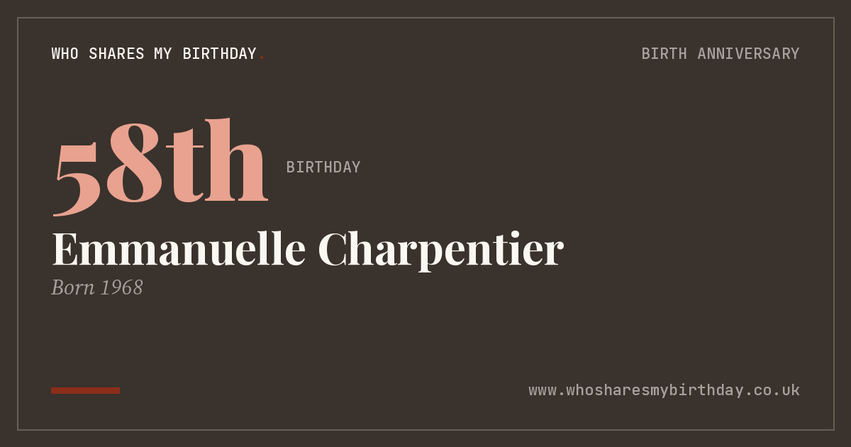 Emmanuelle Charpentier
