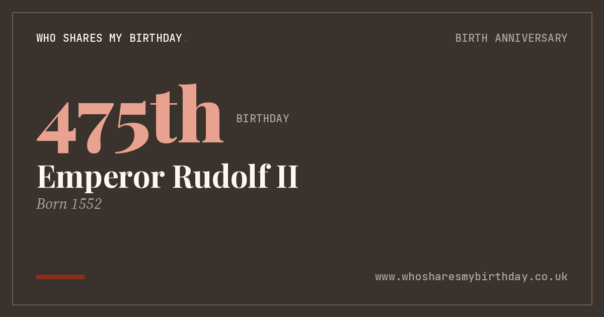 Emperor Rudolf II