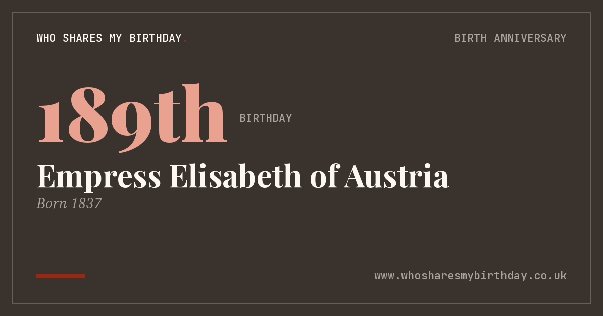 Empress Elisabeth of Austria