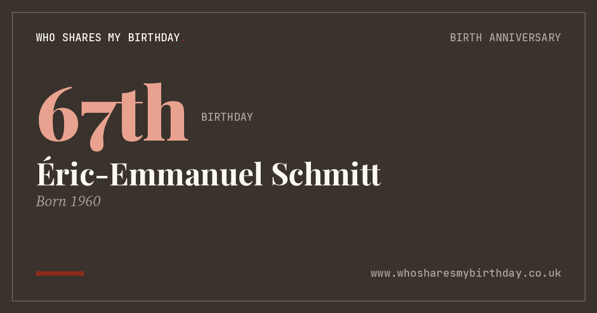 Éric-Emmanuel Schmitt