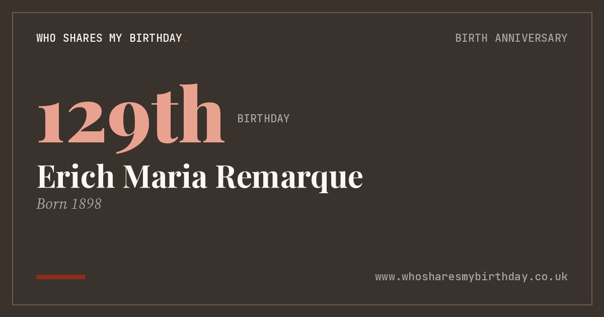 Erich Maria Remarque