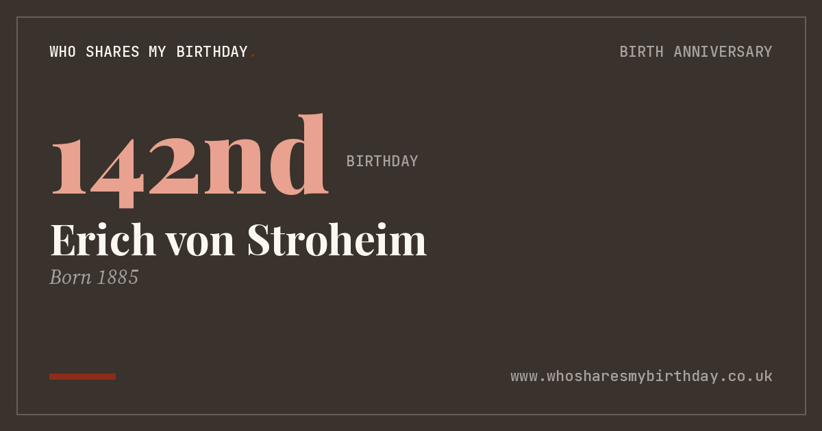 Erich von Stroheim