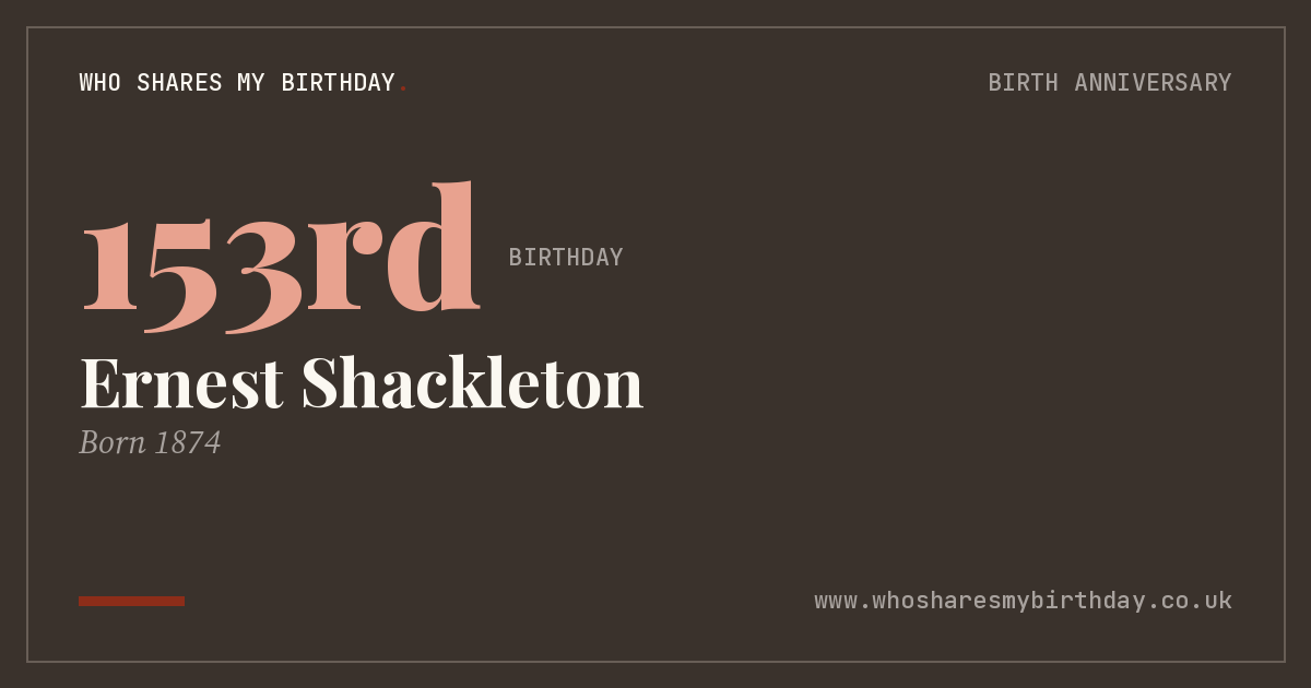 Ernest Shackleton