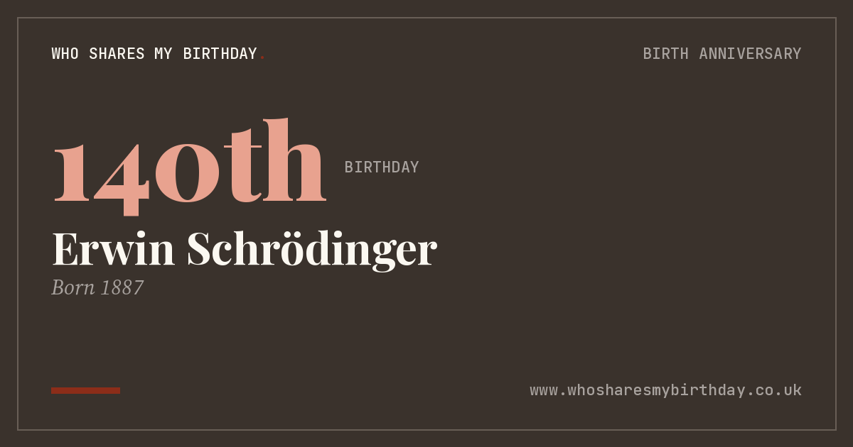 Erwin Schrödinger