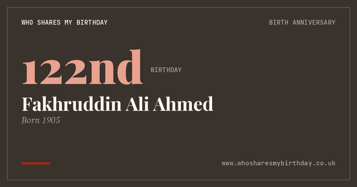 Fakhruddin Ali Ahmed