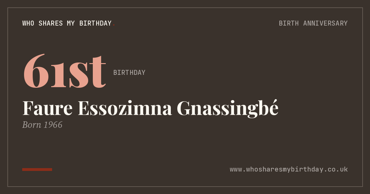 Faure Essozimna Gnassingbé
