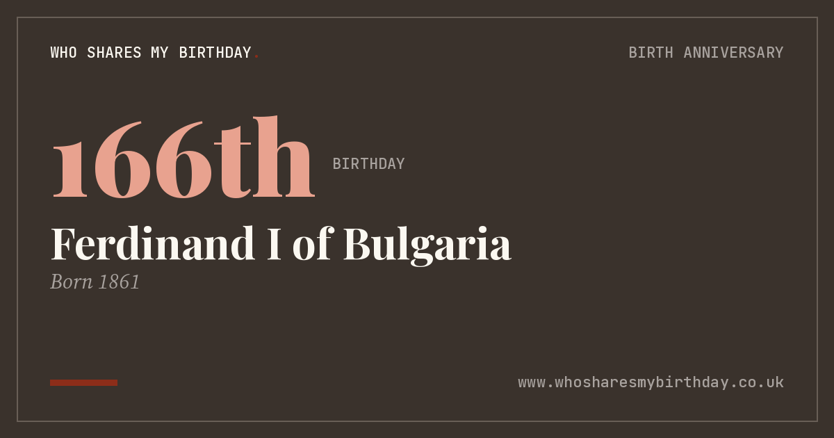 Ferdinand I of Bulgaria