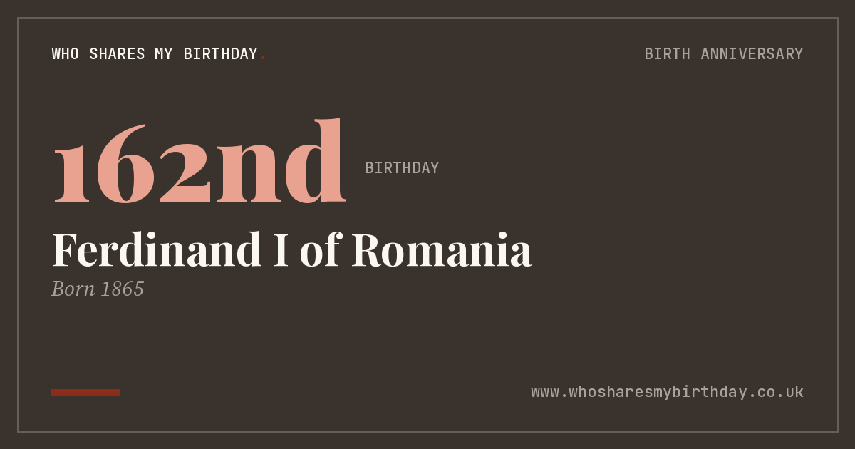Ferdinand I of Romania