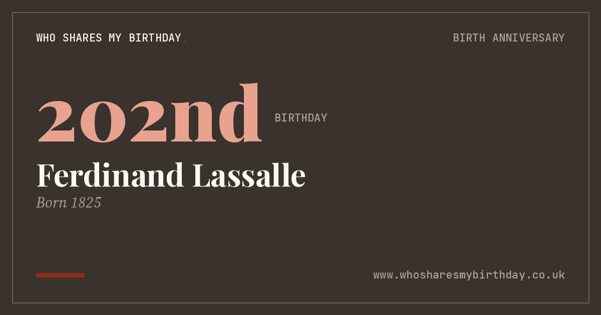 Ferdinand Lassalle